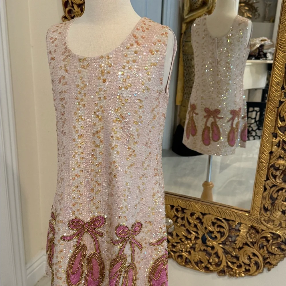 Little‎ attitudes by Debra hand, beaded Sequin Ballet Flats Dress